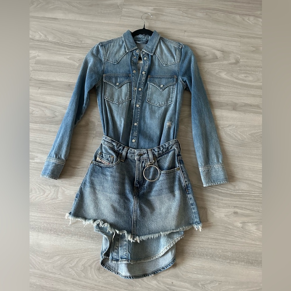 DIESEL ONE PIECE DENIM DRESS - brand new never work with tag